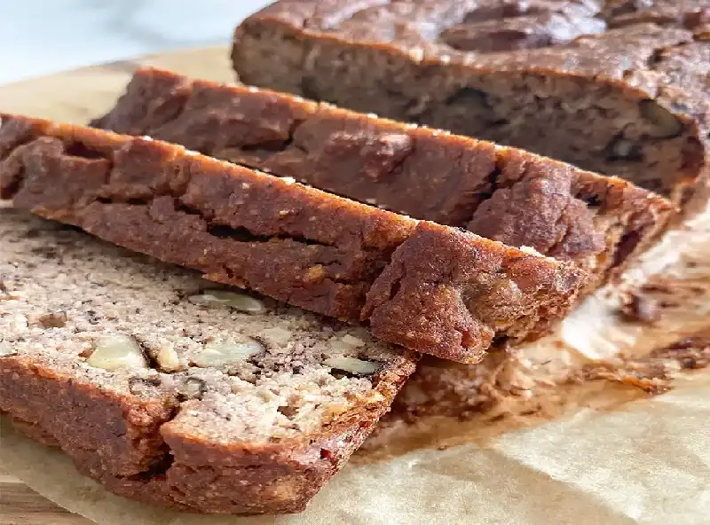 Budín de banana y nuez
