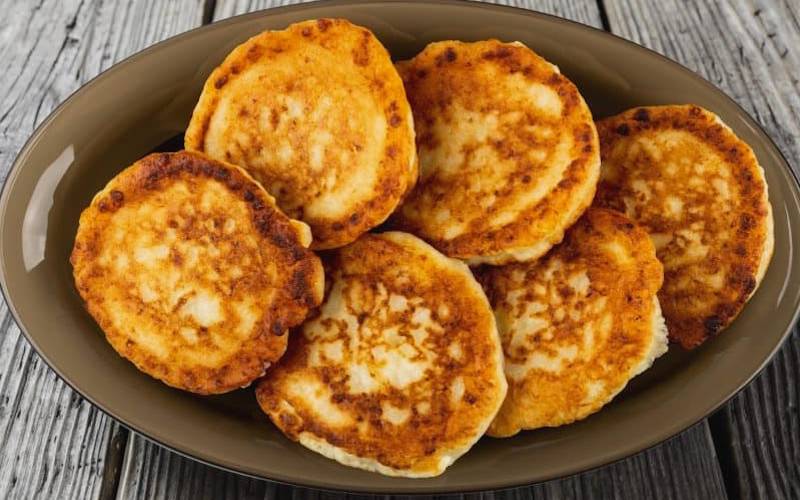 Receta terminada de Arepas Boyacenses: Deliciosa receta colombiana con maíz amarillo y queso campesino.